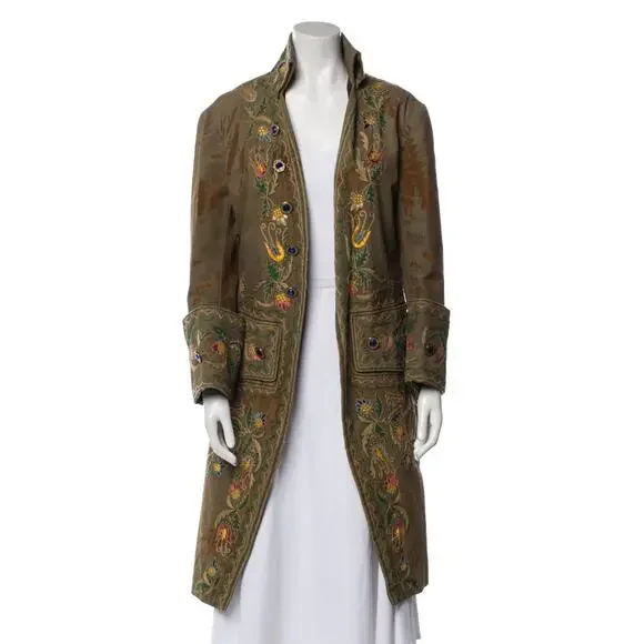 Ralph Lauren Collection Embroidered Military Coat Runway Embellished Formal $9K - Picture 7 of 9